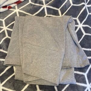 Grey fold over flared leggings